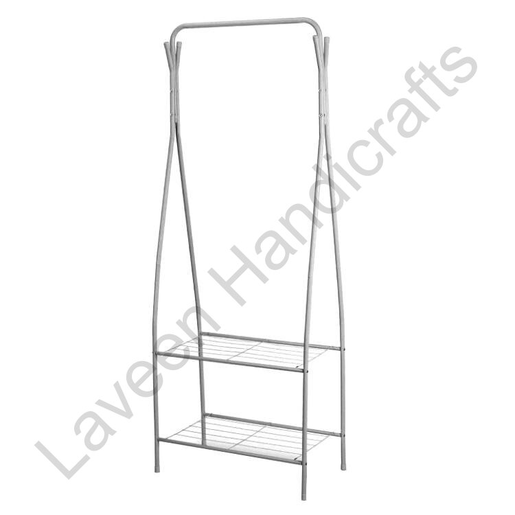 Hallway Iron Coat & Hat Stand White