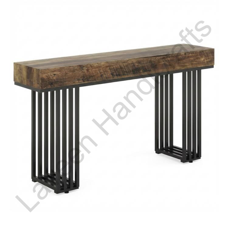 Stylish Entrance Console Table Brown / Black