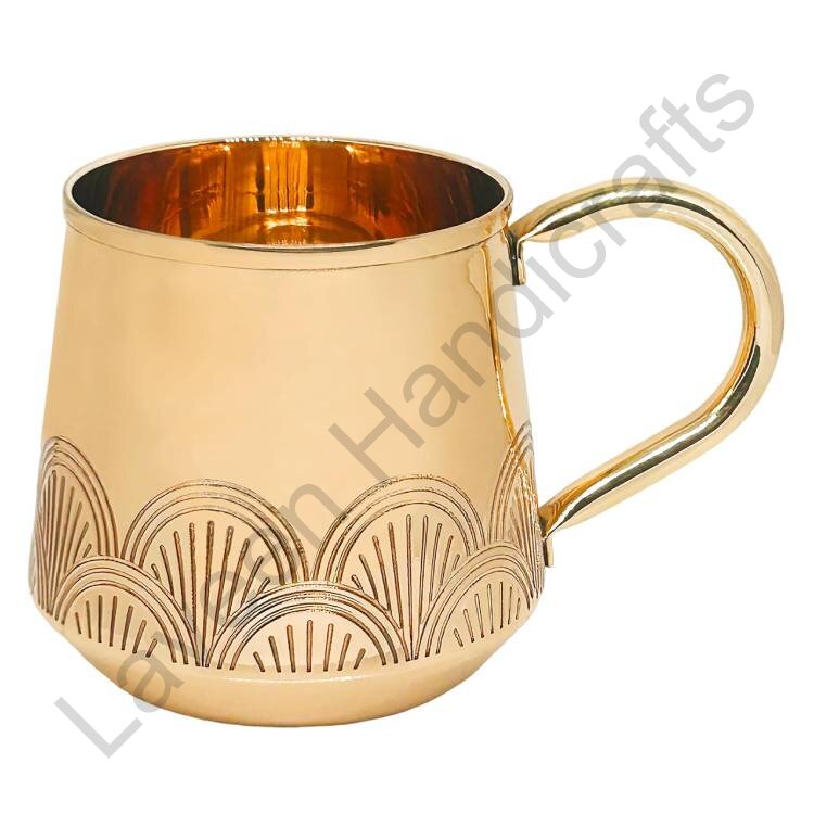Vintage Style Coffee Mug Golden