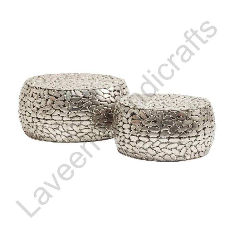Pebbles Deluxe Coffee Table Silver