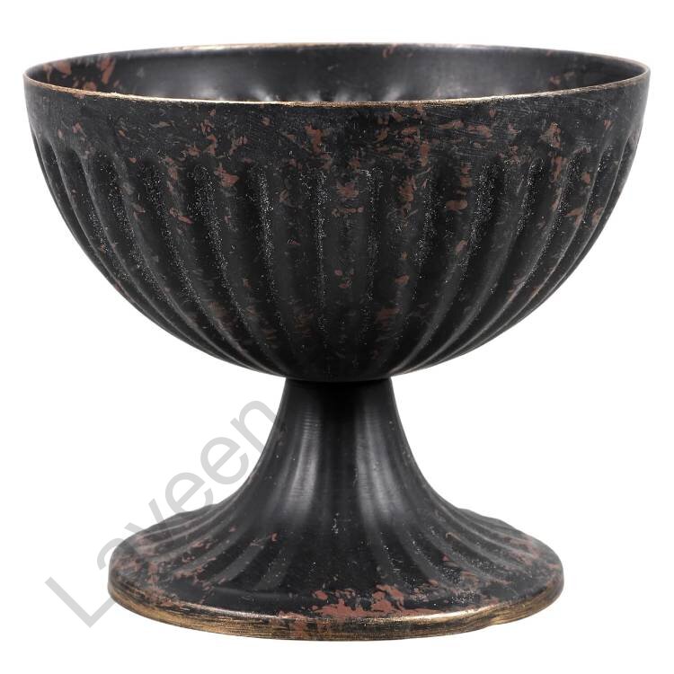 Classic Urn Style Flower Vase Black