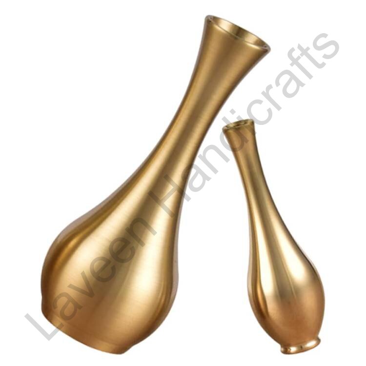 Vintage Flower Vase Golden