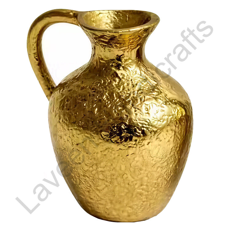 Decorative Jug Style Flower Vase Golden