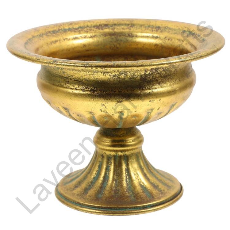 Elevated Iron Planter Golden