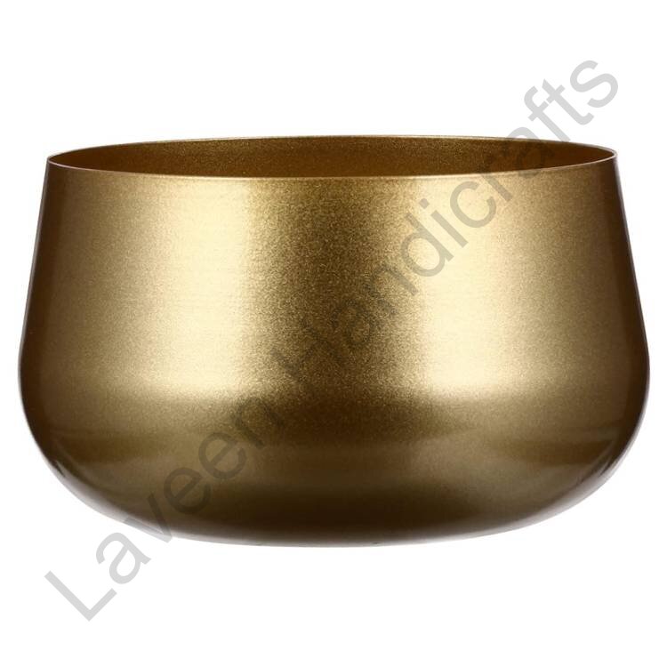 Decorative Iron Planter Golden