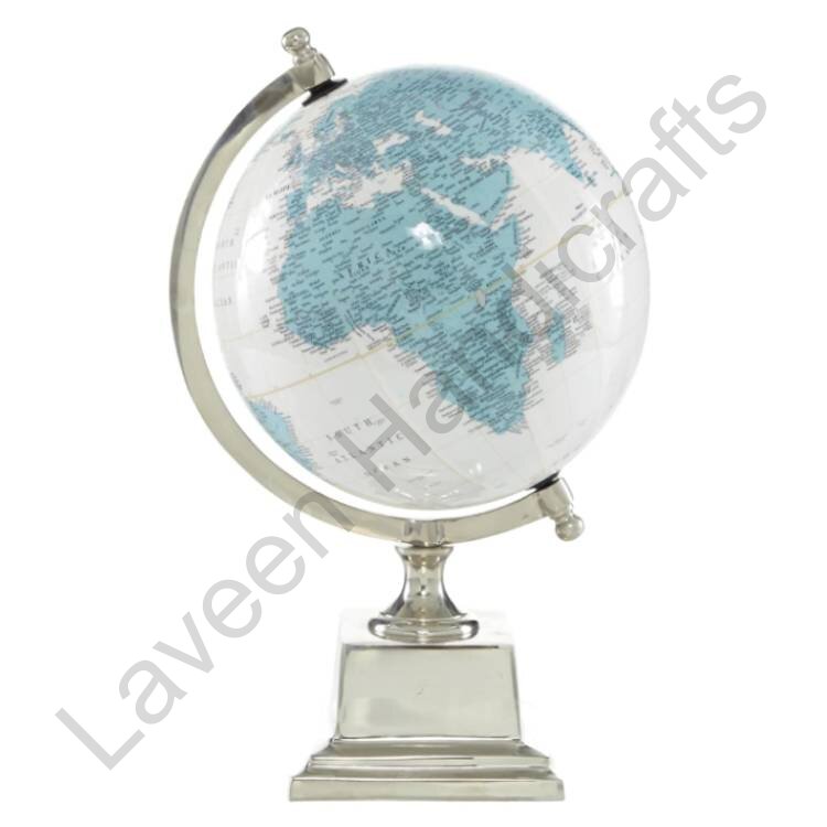 Living Room Aluminium Globe Blue