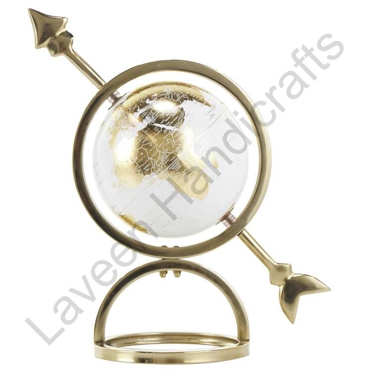 Modern Theme Aluminium Globe Golden