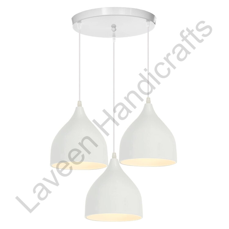 Vintage Lampshade Hanging Lamp White