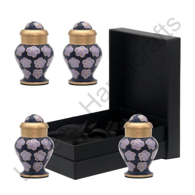 Blossom Flower Keepsake Urn Purple - 4 Pcs