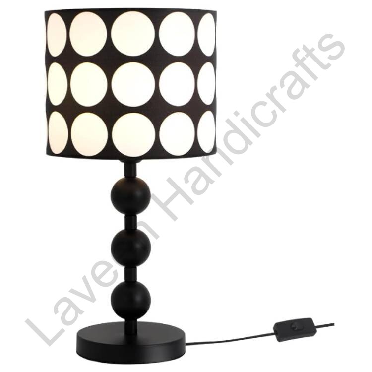 Modern Round Sleeping Lamp Black / White