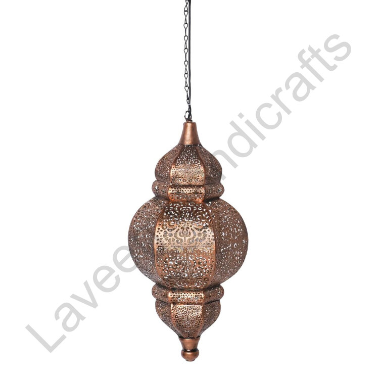 Outdoor Decor Lantern Brown