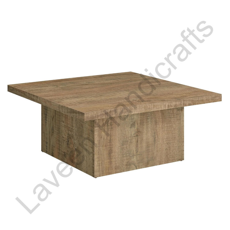 Square Cocktail Living Room Table Brown