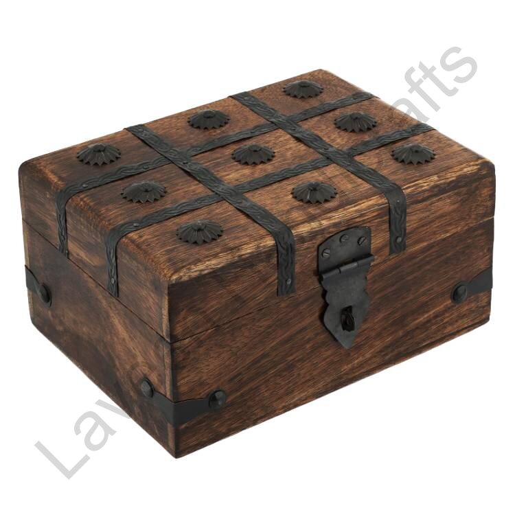 Pirate Treasure Memory Box Brown