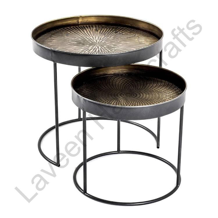 Urban Collective Style Nesting Table Bronze - 2 Pcs