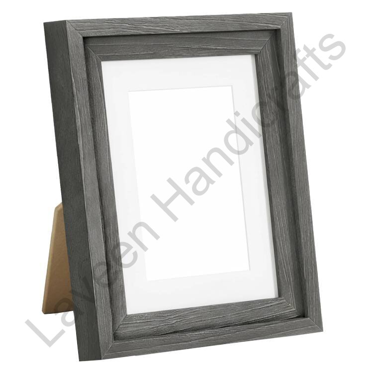 Wall Mount or Table Top Display Photo Frame Grey