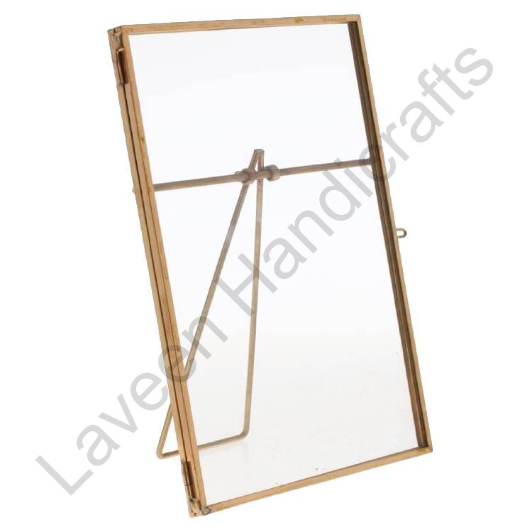 Desk Brass Photo Frame Golden