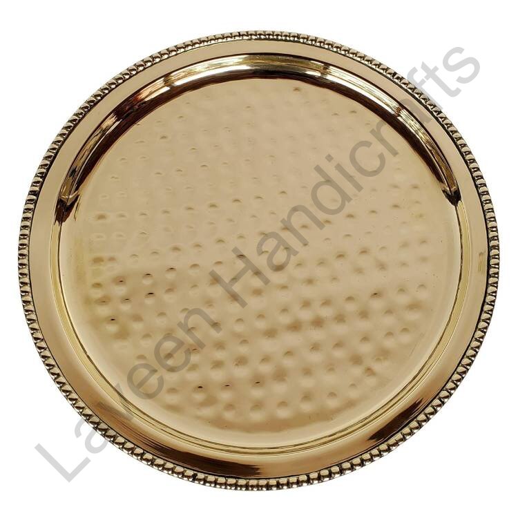 Antique Style Brass Plate Golden