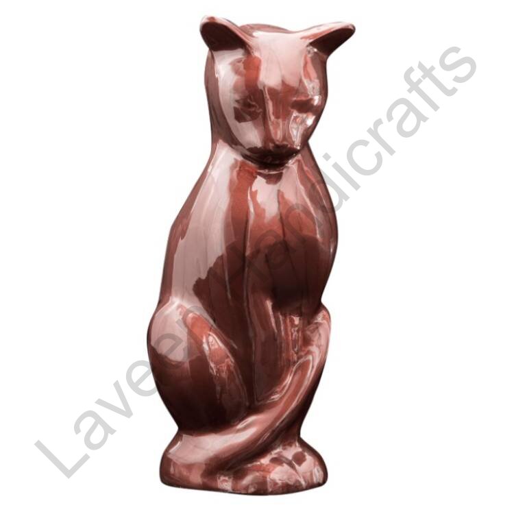 Dog Shape Pet Urn Brown