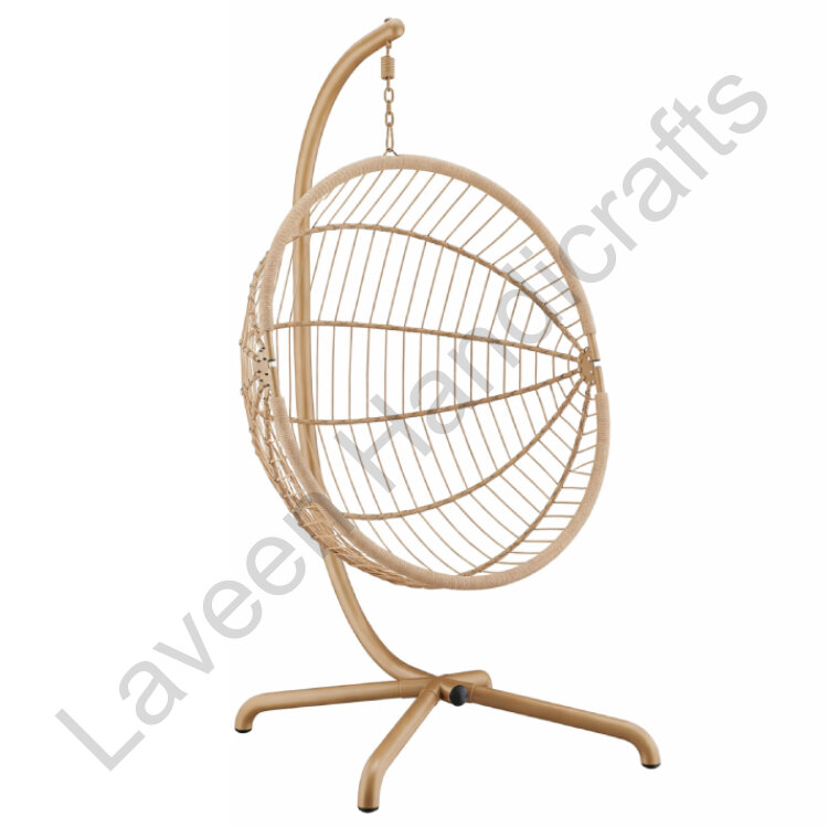 Garden Patio Rattan Swing Beige