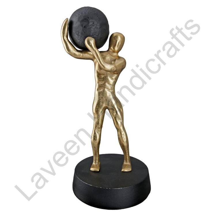 Decorative Figure Sculpture Golden