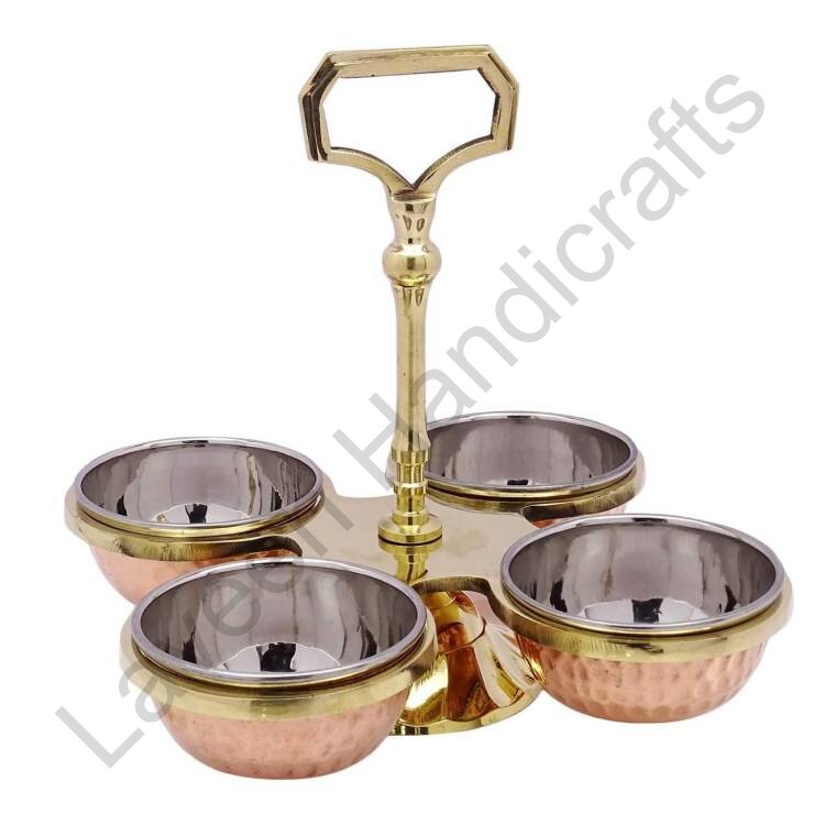 Condiment Serving Pots Copper/Brass
