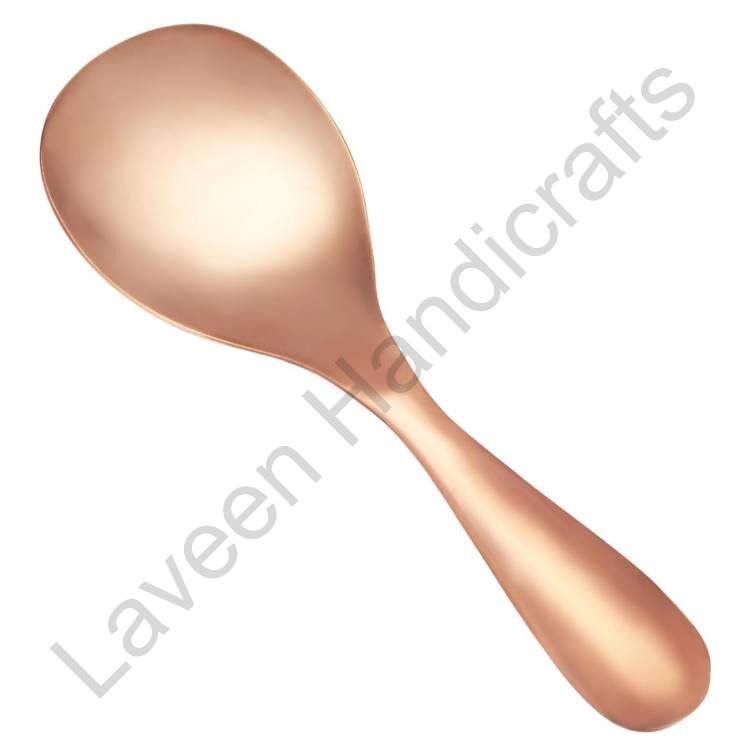 Rice Paddle Brass Serving Spoon Copper