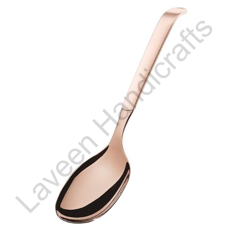 Narrow Brass Serving Spoon Copper