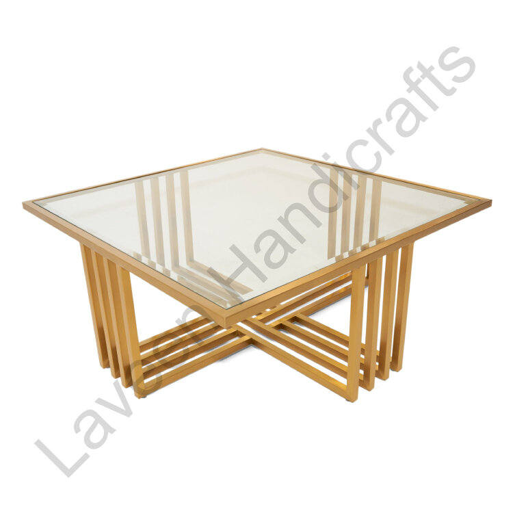 Creative Unique Accent Living Room Table Golden