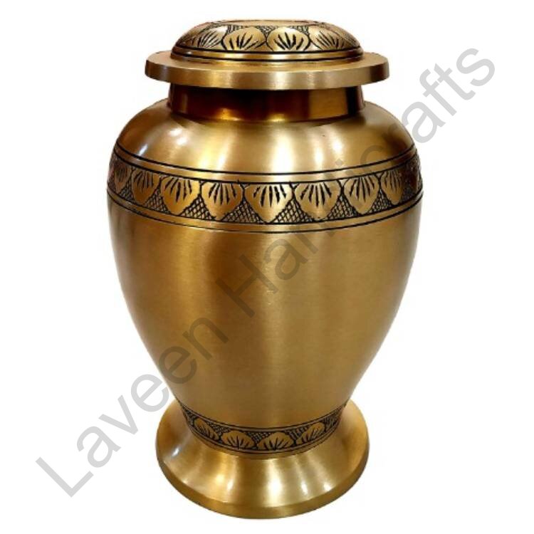 Classic Lotus Band Human Urn Golden