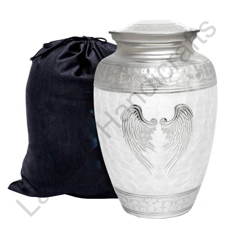 Angel Wings Human Urn Pure Silver