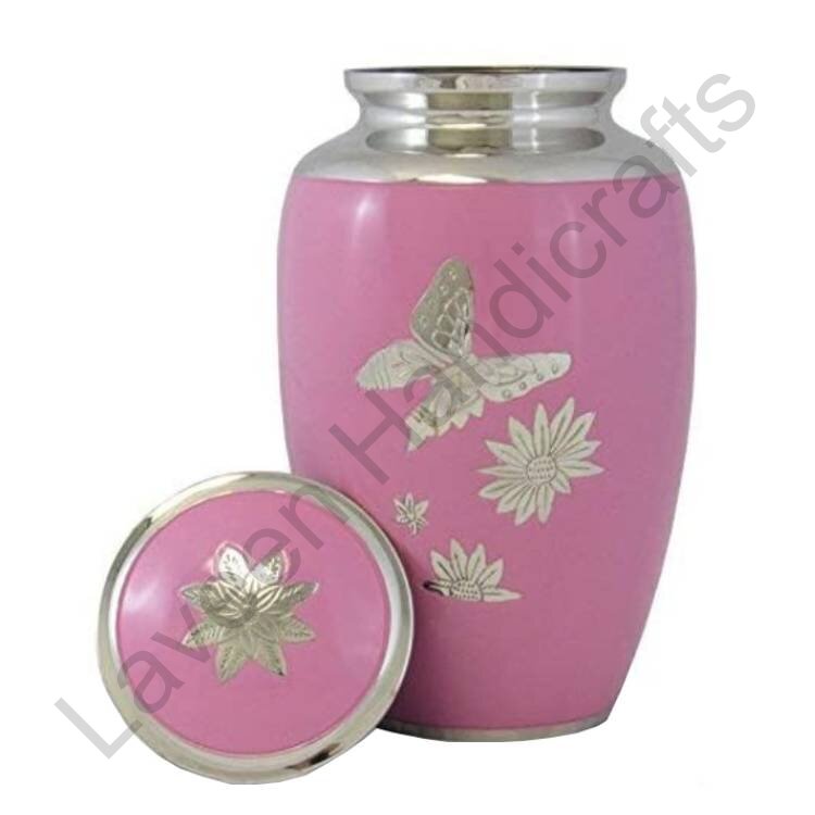 Butterfly Lotus Blossom Human Urn Pink
