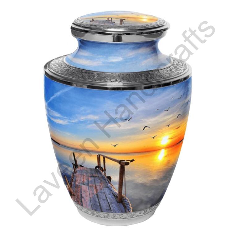 Sunset View Human Urn Blue