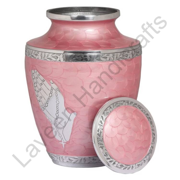 Praying Hands Human Urn Pink
