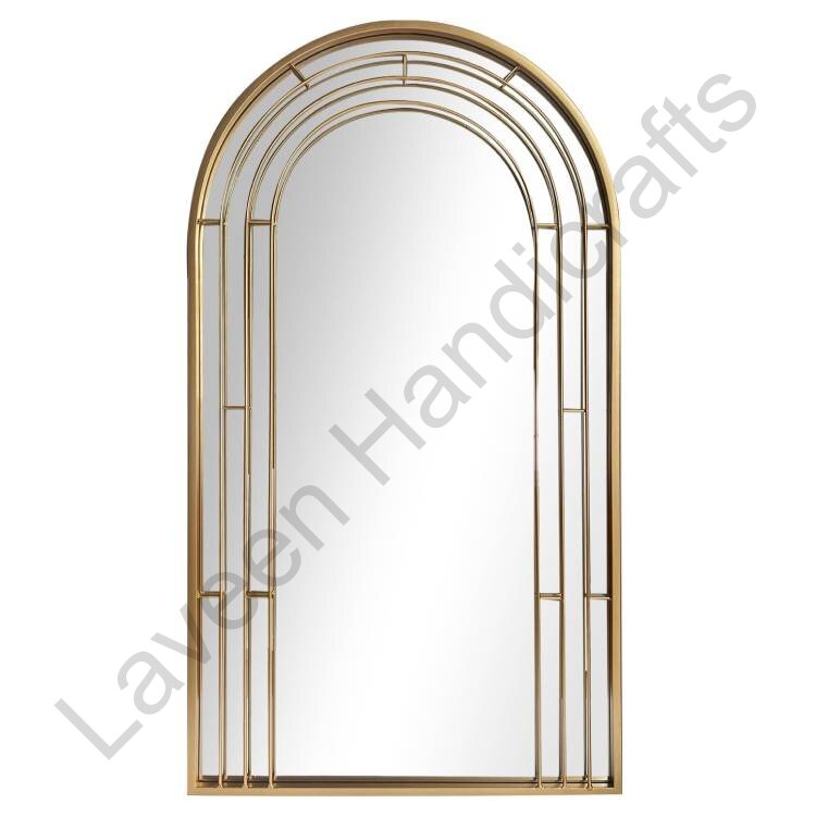 Modern Style Wall Mirror Golden